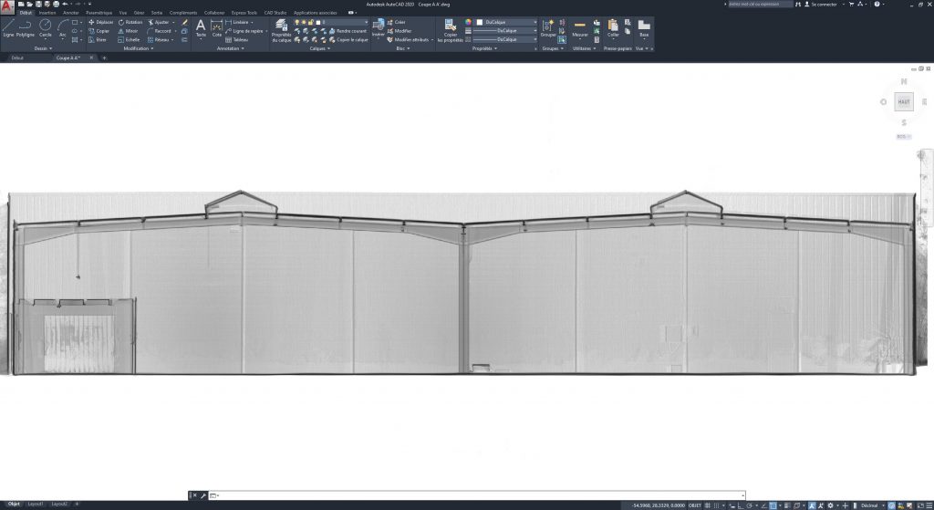 Plan-coupe-lasergrammétrie-relevé-bâtiment-scanner-laser-3d