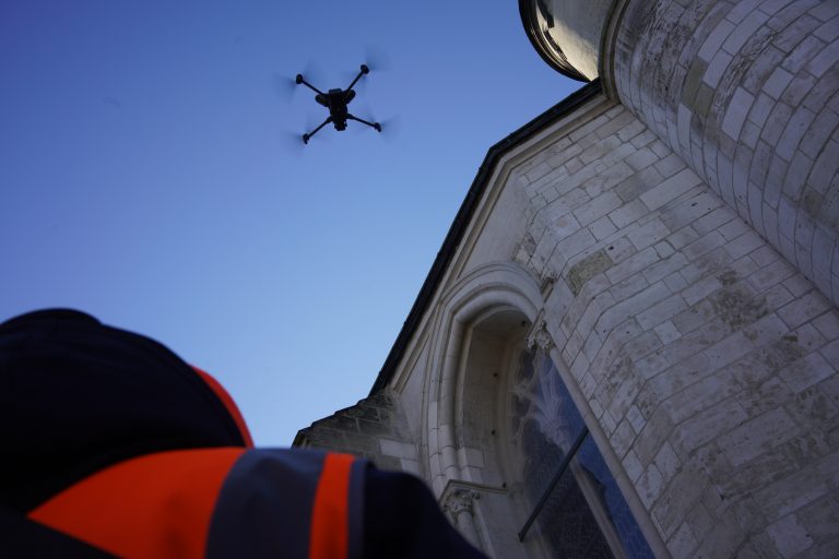 Relevé monument historique drone photogrammétrie