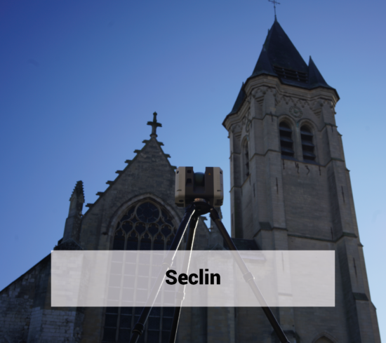 Eglise monument historique Seclin scanner laser 3d