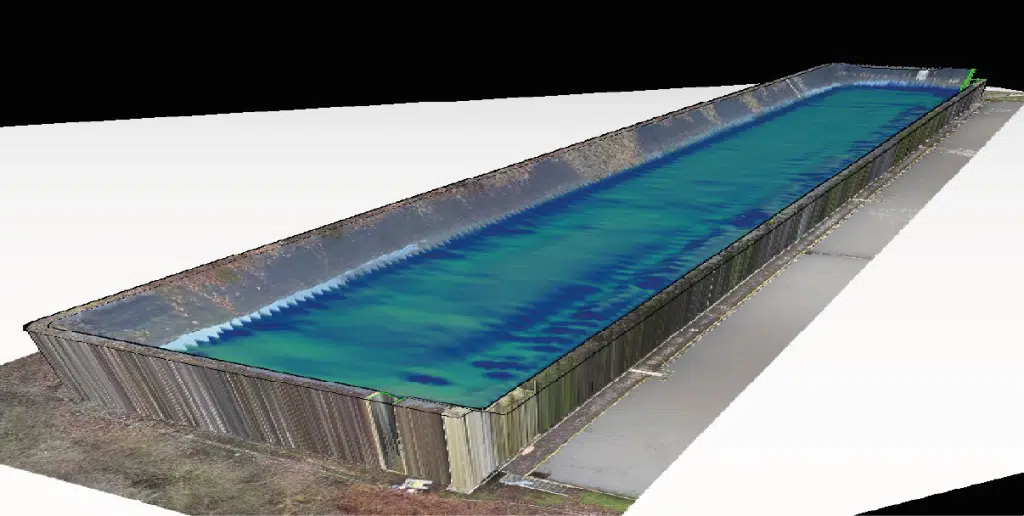 bathymétrie bassin en 3d