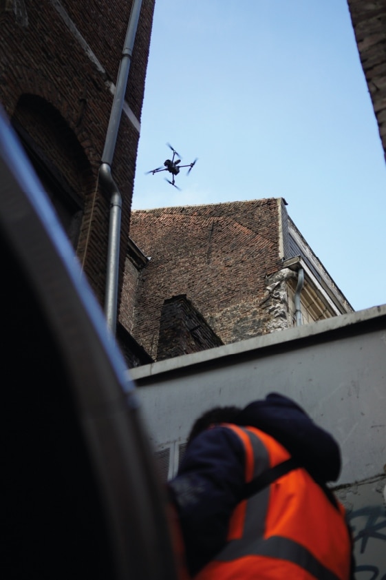 Inspection en ville par drone