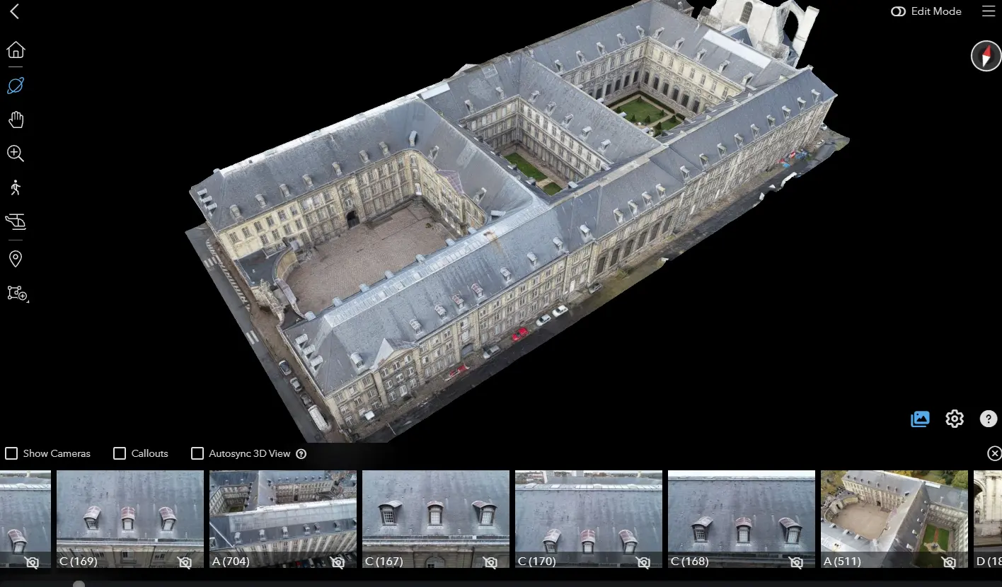Modèle 3D Nira d'un monument, navigable en ligne