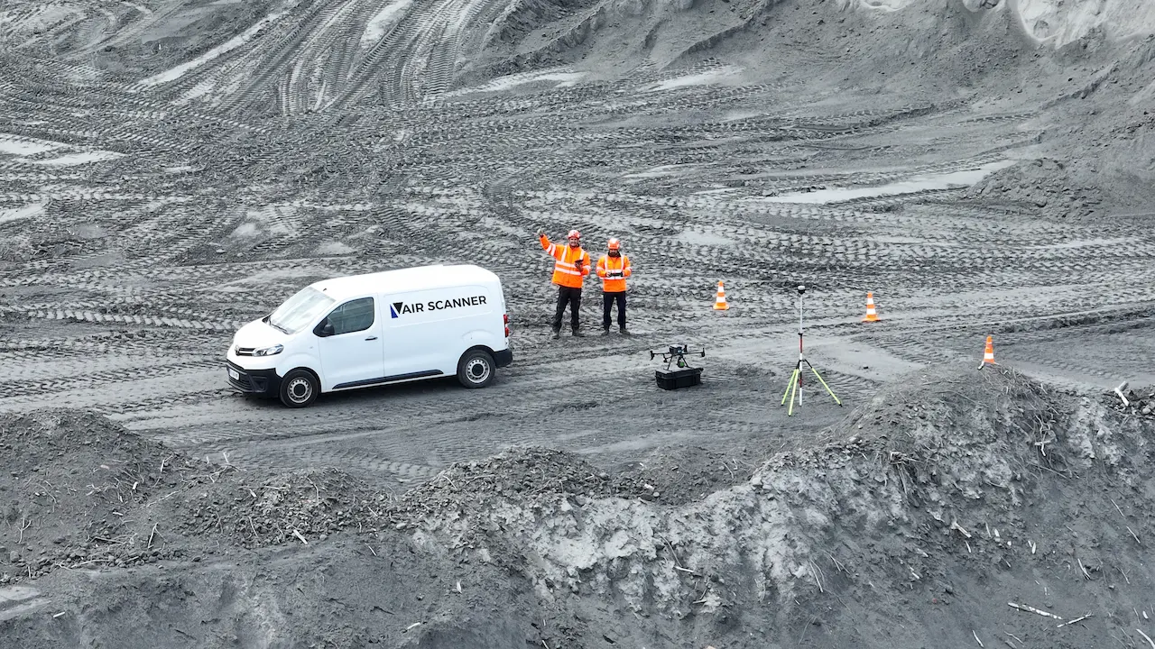Relevé topographique par drone de carrière pour le calcul de volume et de cubatures